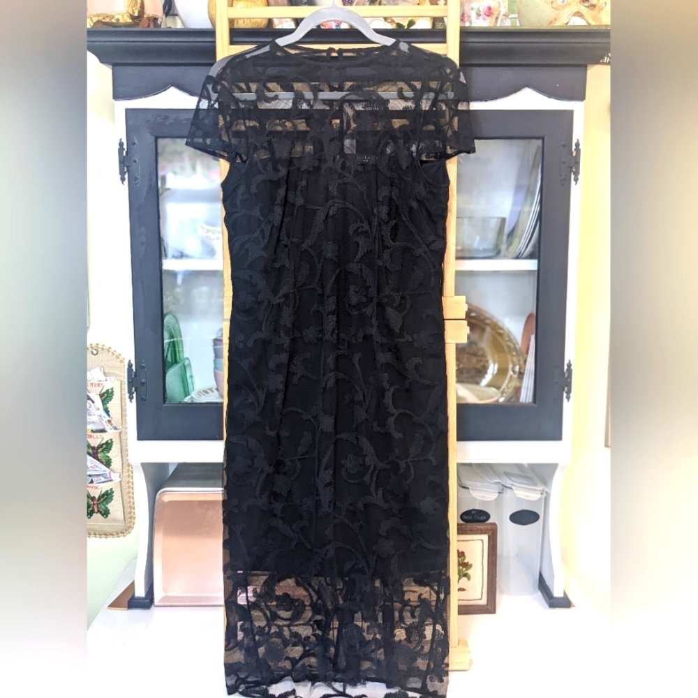 NWT Nine West little black lacy dress